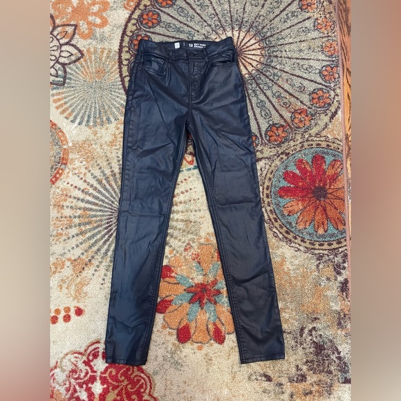 Gap Denin Kids Skinny Leather Pant Size 12 - Picture 1 of 3